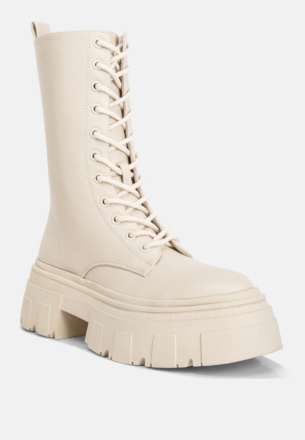 Tatum Combat Boots - Glamourous Grace