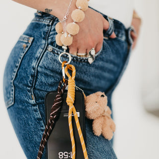 Teddy Bear Rope Charm Key Chain