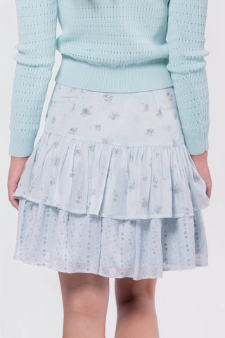 Tessa Skirt (Blue Flower)