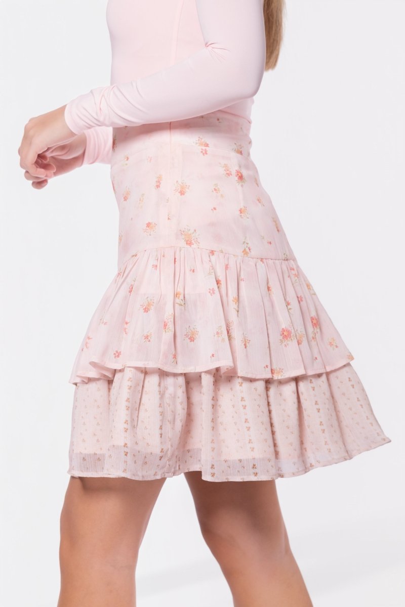 Tessa Skirt (Pink Flower) - Glamourous Grace