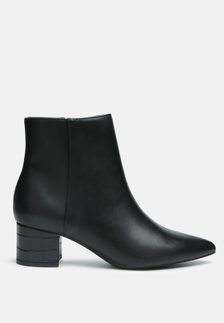 Thalia Pointed Toe Ankle Boots - Glamourous Grace