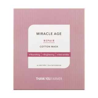 [THANK YOU FARMER] Miracle Age Repair Cotton Mask 25ml X 5ea - Glamourous Grace