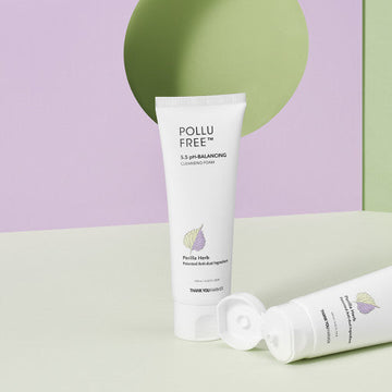 [THANK YOU FARMER] Pollufree 5.5 pH-Balancing Cleansing Foam 120ml - Glamourous Grace