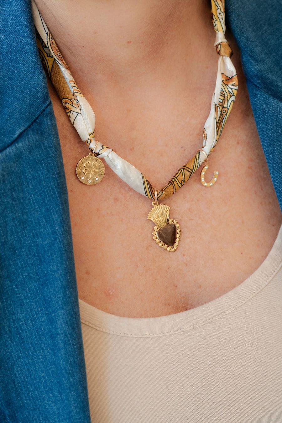 The Betsy Scarf Necklace - Glamourous Grace