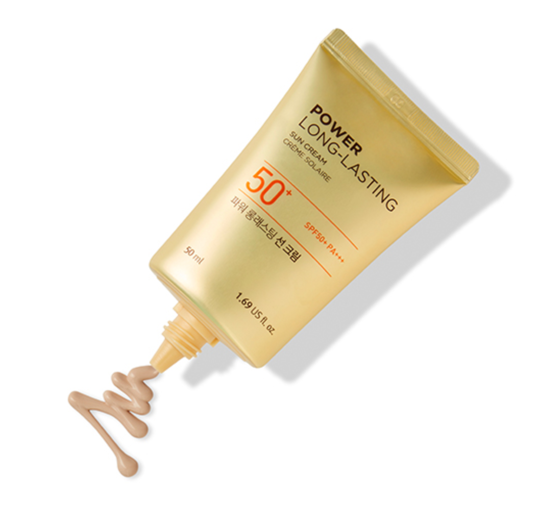THE FACE SHOP POWER LONG-LASTING SUN CREAM SPF50+ PA+++ 50ml - Glamourous Grace
