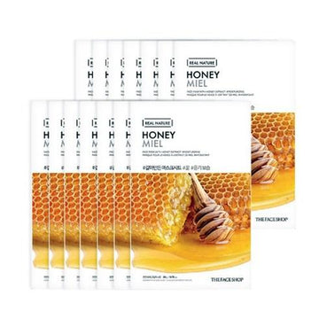 THE FACE SHOP REAL NATURE Face Mask #Honey (20g X 10ea) - Glamourous Grace