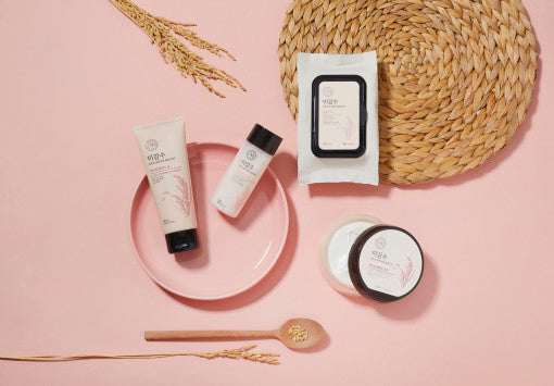 THE FACE SHOP Rice Water Bright Cleansing Wipes 50 Sheets - Glamourous Grace
