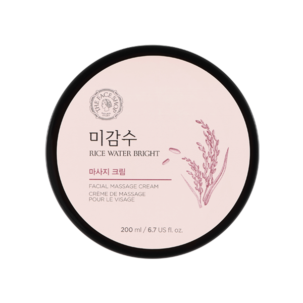 THE FACE SHOP Rice Water Bright Facial Massage Cream 200ml - Glamourous Grace
