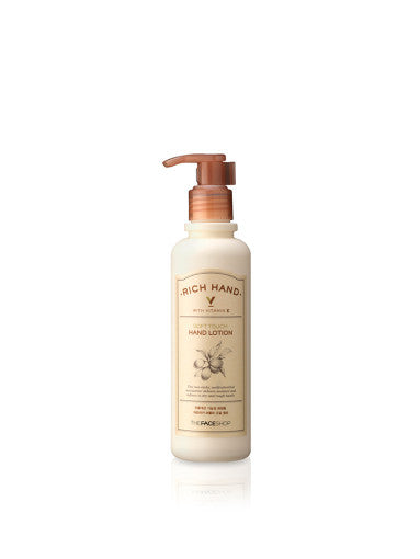 THE FACE SHOP Rich Hand V Soft Touch Hand Lotion 200ml - Glamourous Grace
