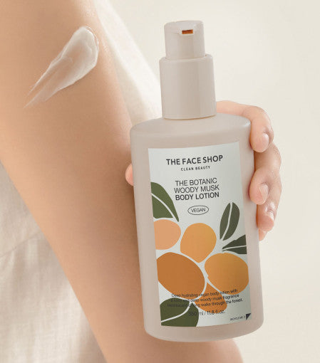 THE FACE SHOP The Botanic Woody Musk Body Lotion 350ml - Glamourous Grace