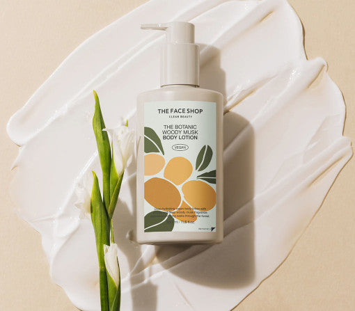 THE FACE SHOP The Botanic Woody Musk Body Lotion 350ml - Glamourous Grace