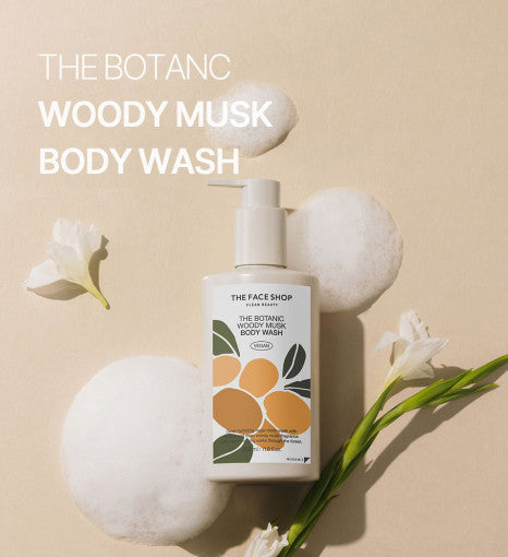 THE FACE SHOP THE BOTANIC WOODY MUSK BODY WASH 350ml - Glamourous Grace
