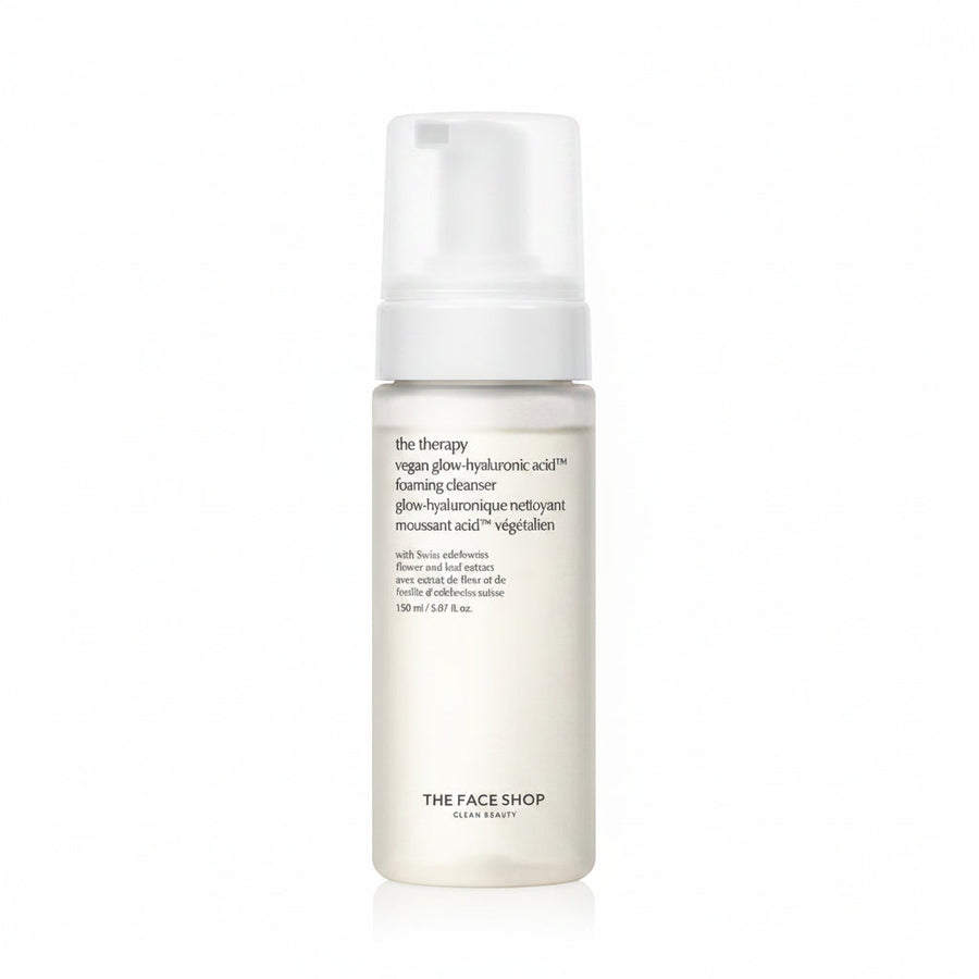 The Face Shop The Therapy Vegan Glow Hyaluronic Acid Foaming Cleanser 150ml