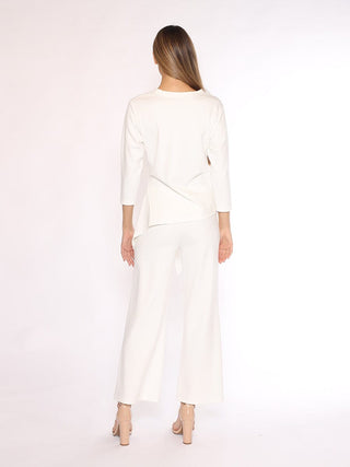 Thick Long Sleeve Shirt with Waist Tie