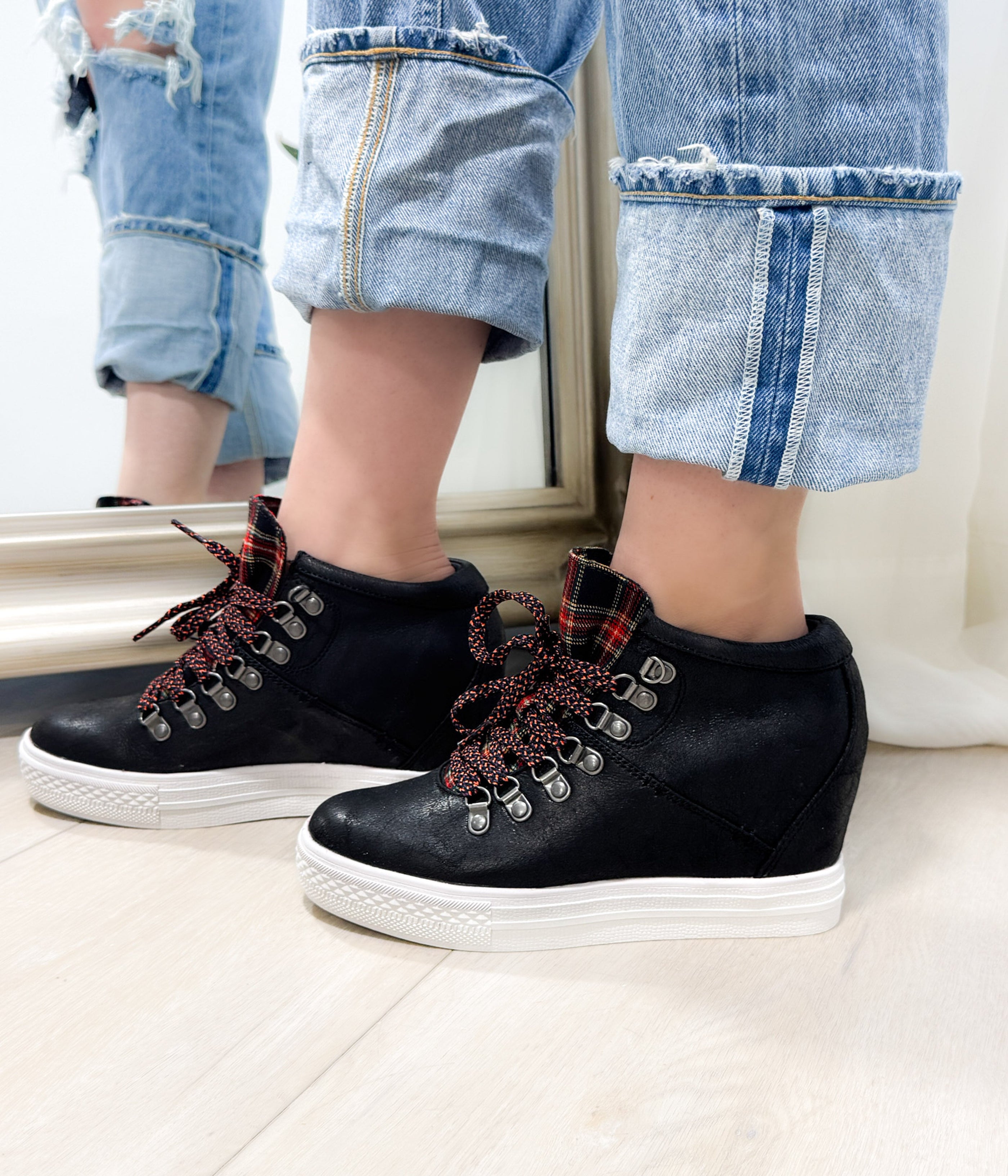 Tibi Sneaker in Black - Glamourous Grace