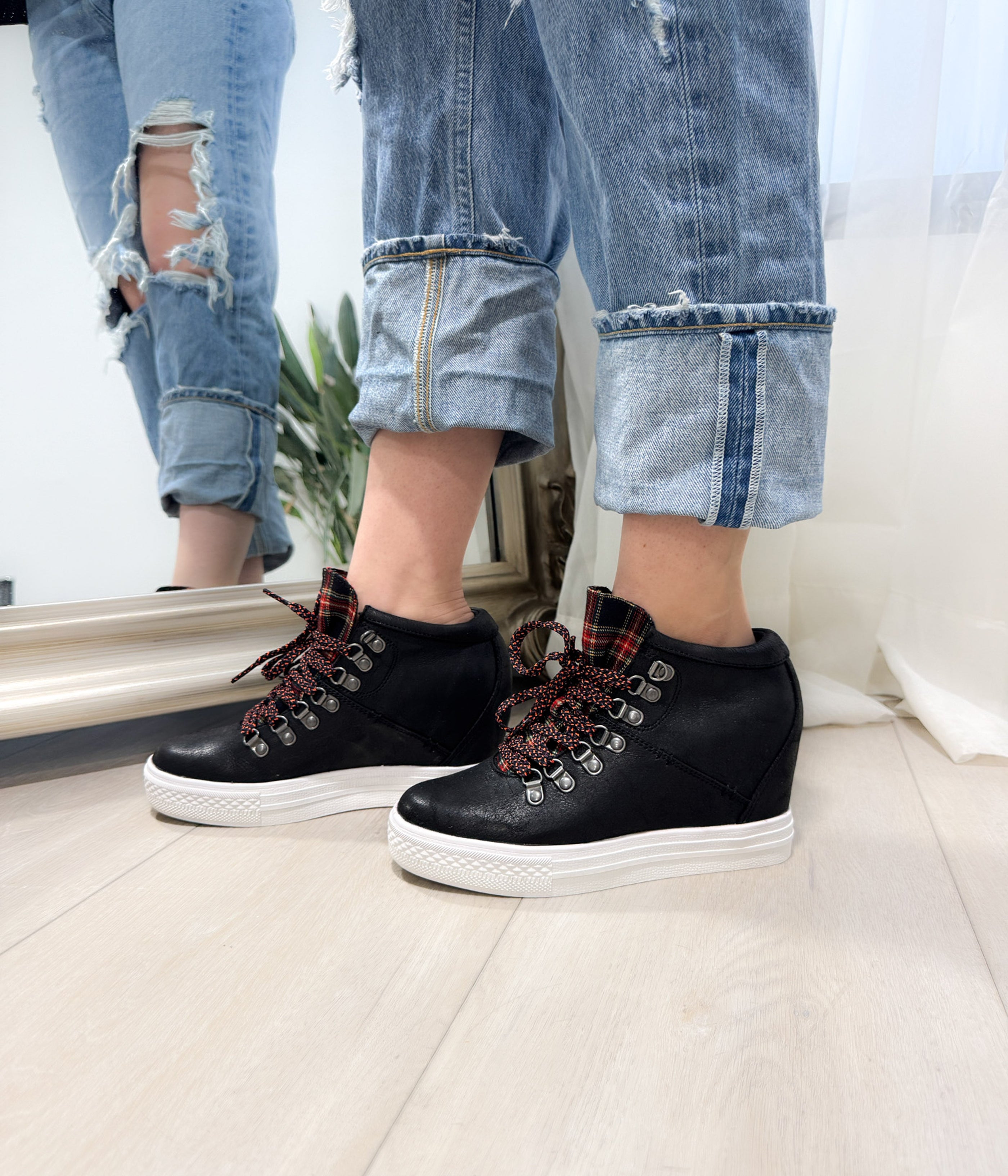 Tibi Sneaker in Black - Glamourous Grace