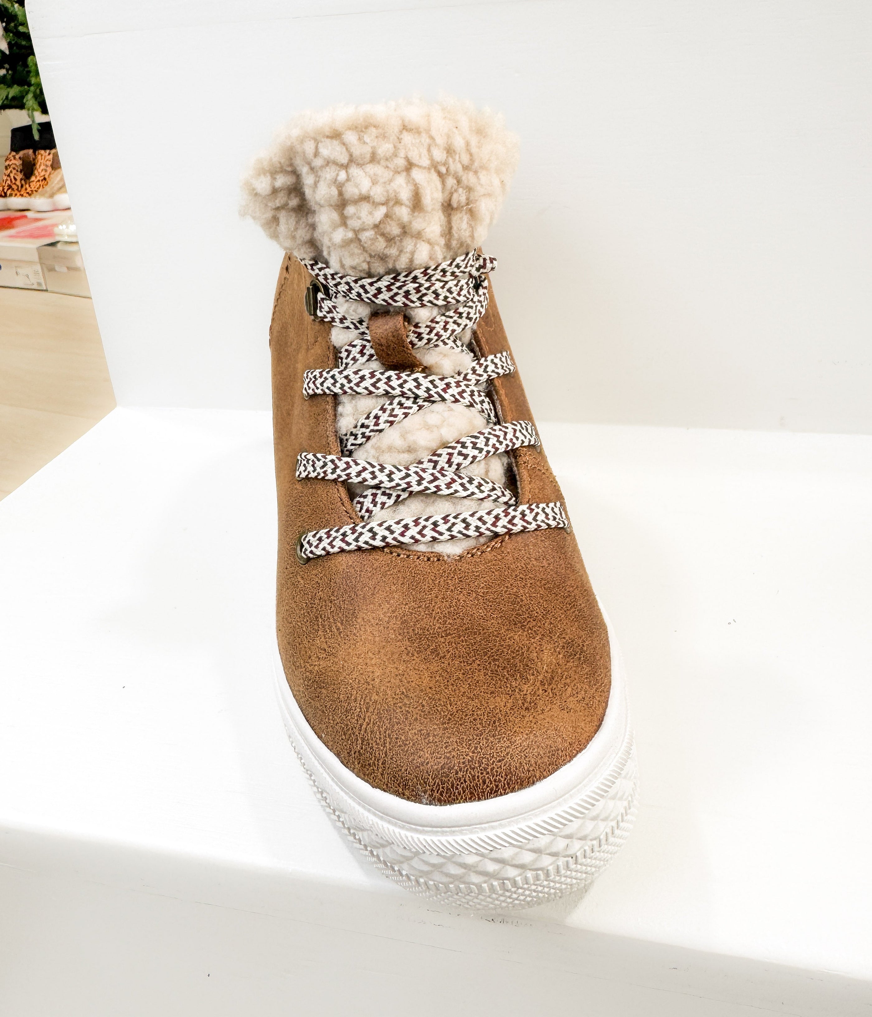 Tiburon Hidden Sneaker Wedge in Tan - Glamourous Grace