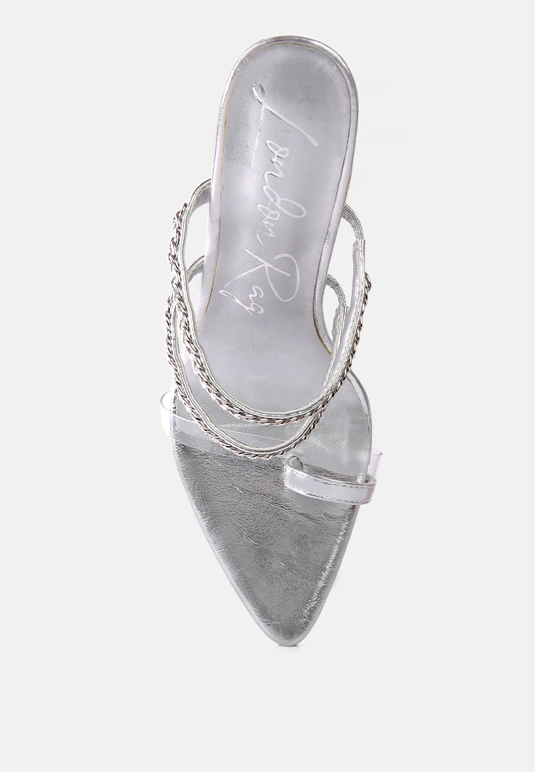 Tickle Me Toe Ring Stiletto Sandals - Glamourous Grace