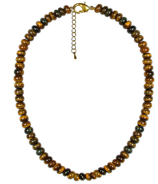 Tiger Eye Beaded Necklace - Glamourous Grace