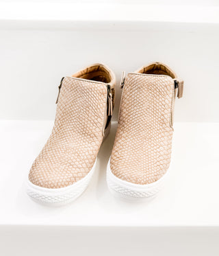 Timmibelle Wedge Sneaker in Blush - Glamourous Grace