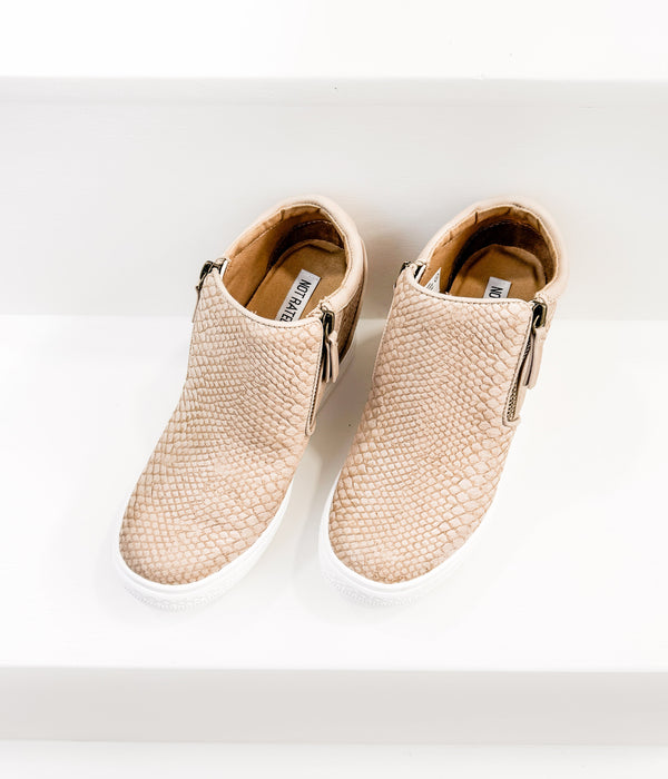 Timmibelle Wedge Sneaker in Blush - Glamourous Grace