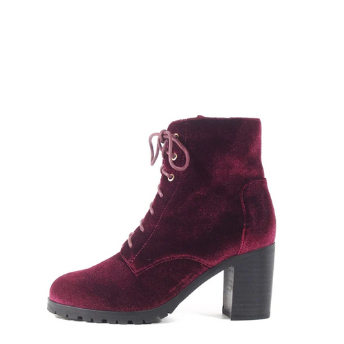 Timothy Velvet Booties - Glamourous Grace