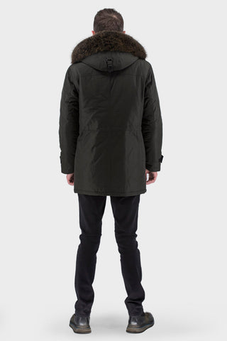 Men's Genuine Fur Trim Parka