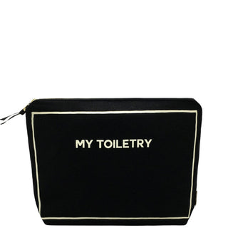 Toiletry Pouch with Coated Lining – Black - Glamourous Grace