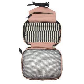 Folding/Hanging Toiletry Case – Pink/Blush - Glamourous Grace