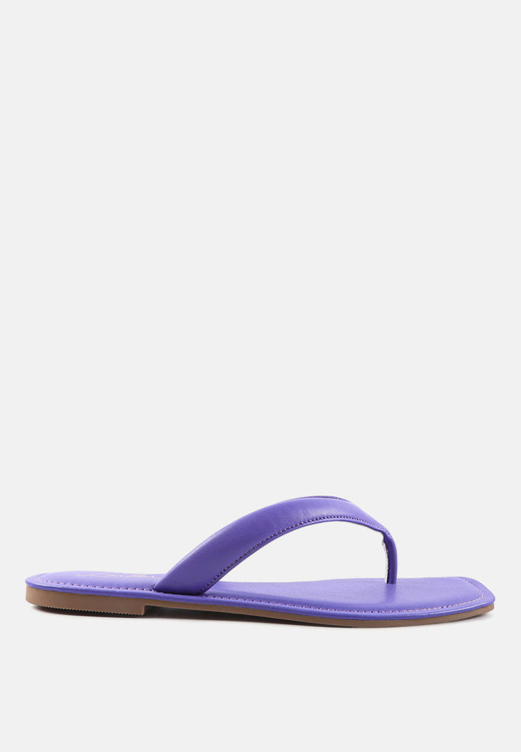 Tolpo Square Toe Thong Flats - Glamourous Grace