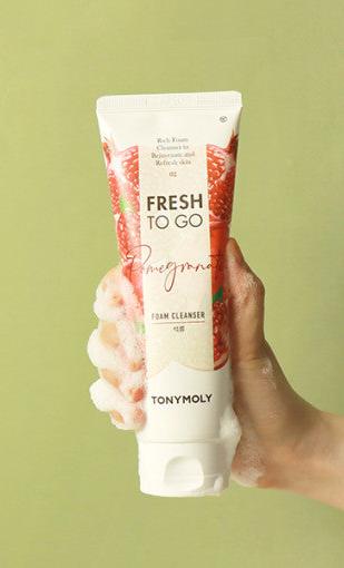 TONYMOLY Fresh To Go Pomegranate Foam Cleanser 170ml - Glamourous Grace