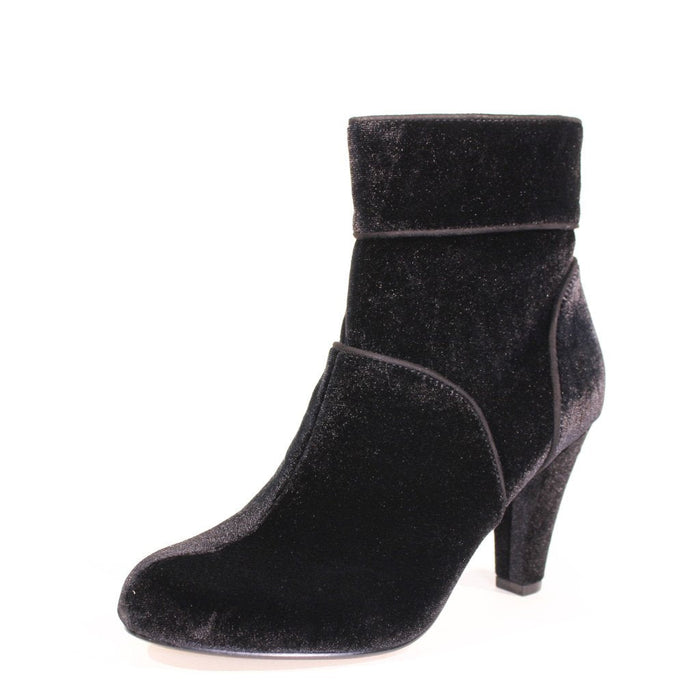 Topaz Velvet Booties - Glamourous Grace