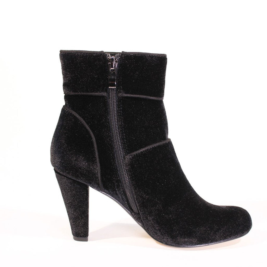 Topaz Velvet Booties - Glamourous Grace
