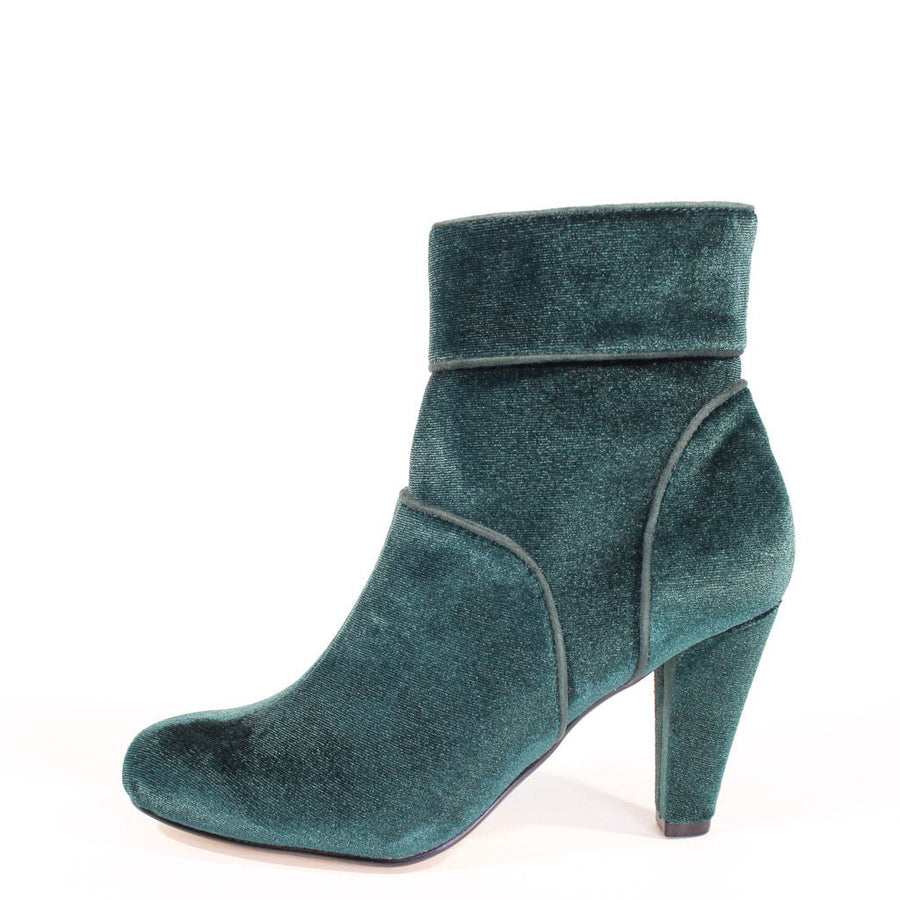 Topaz Velvet Booties - Glamourous Grace