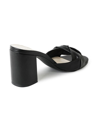 Black J.Adams Tori sandals with open toe design and ankle strap, displayed on a neutral background.