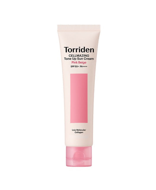Torriden Cellmazing Pink Beige Tone Up Sun Cream SPF50+ PA++++ 60ml - Glamourous Grace