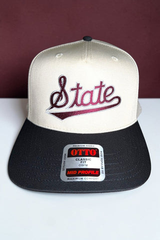 SC - Mississippi State Embroidered Hat - Glamourous Grace
