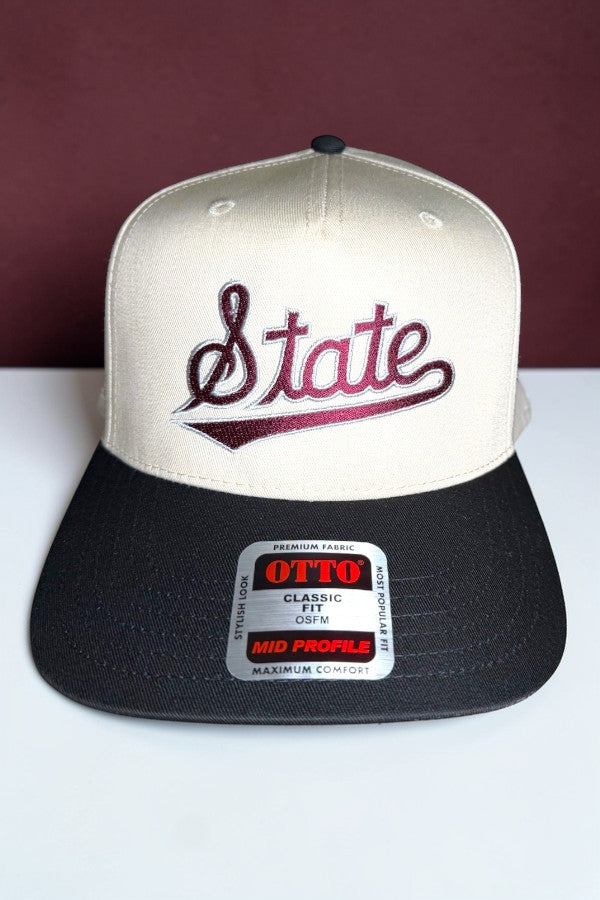SC - Mississippi State Embroidered Hat - Glamourous Grace