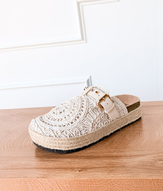 Treads Clogs in White - Glamourous Grace