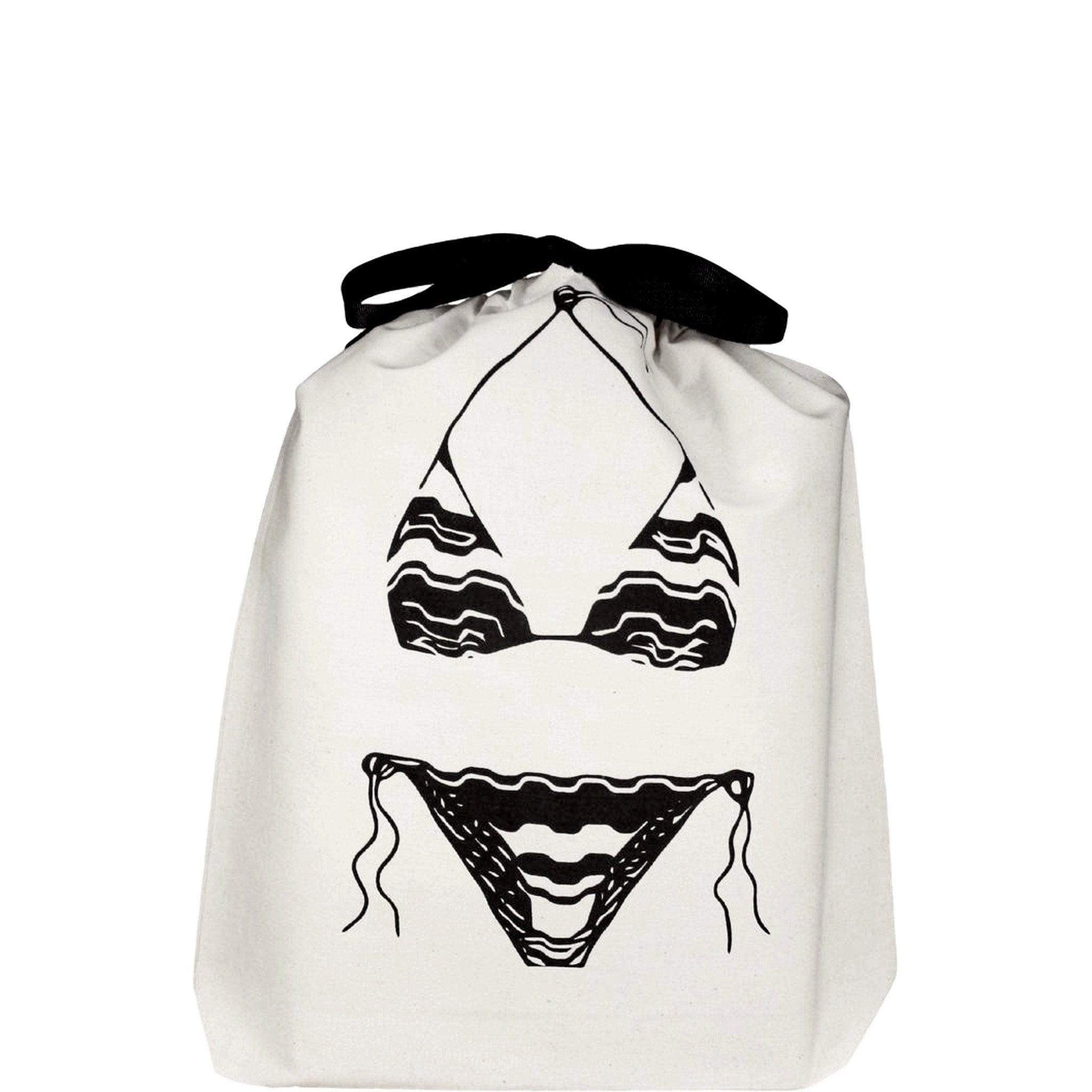 Triangle Bikini Travel Bag – Cream - Glamourous Grace