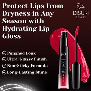 DISURI Beauty Glossy Blast Lip Gloss - Viola (M39)