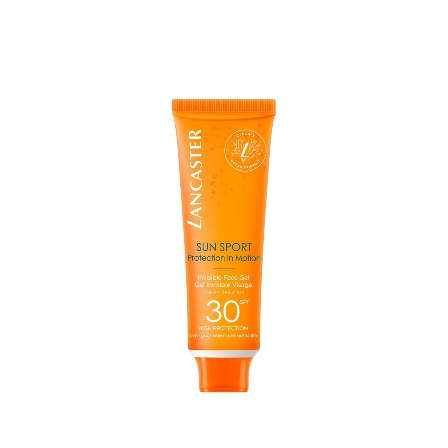 Lancaster Sun Sport Invisible Sunscreen Gel SPF30 for Face - 1.69 fl oz, Non-Greasy, Lightweight Sun Protection - Glamourous Grace
