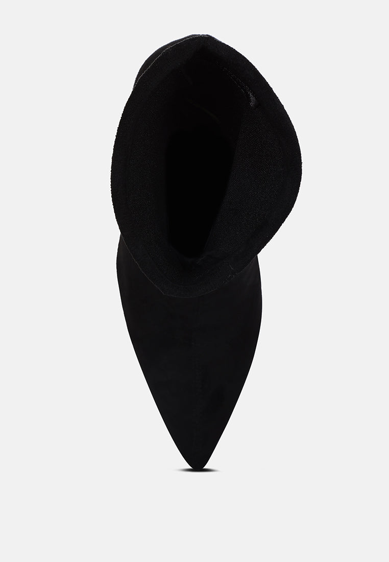 Tweeple Stiletto Boot With A Pointed Toe - Glamourous Grace
