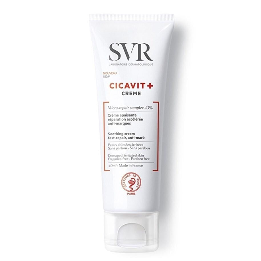 SVR Cicavit+ Creme: Intensive Redness Relief & Skin Repair Cream | Hypoallergenic, Fragrance-Free for Sensitive, Damaged Skin (1.35 fl oz) - Glamourous Grace