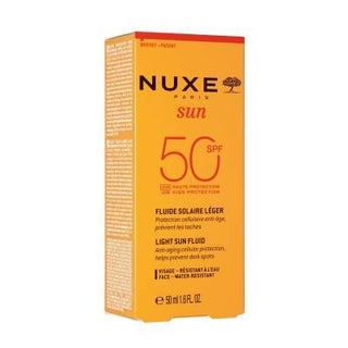 Nuxe Sun SPF 50 Facial Sunscreen: Lightweight Anti-Aging Sun Protection for Face, Water Resistant - 50ml - Glamourous Grace
