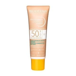 Bioderma Mineral Sunscreen with Coverage SPF50+ Light 40g - Tinted Non-Comedogenic Matte Finish Sun Protection - Glamourous Grace