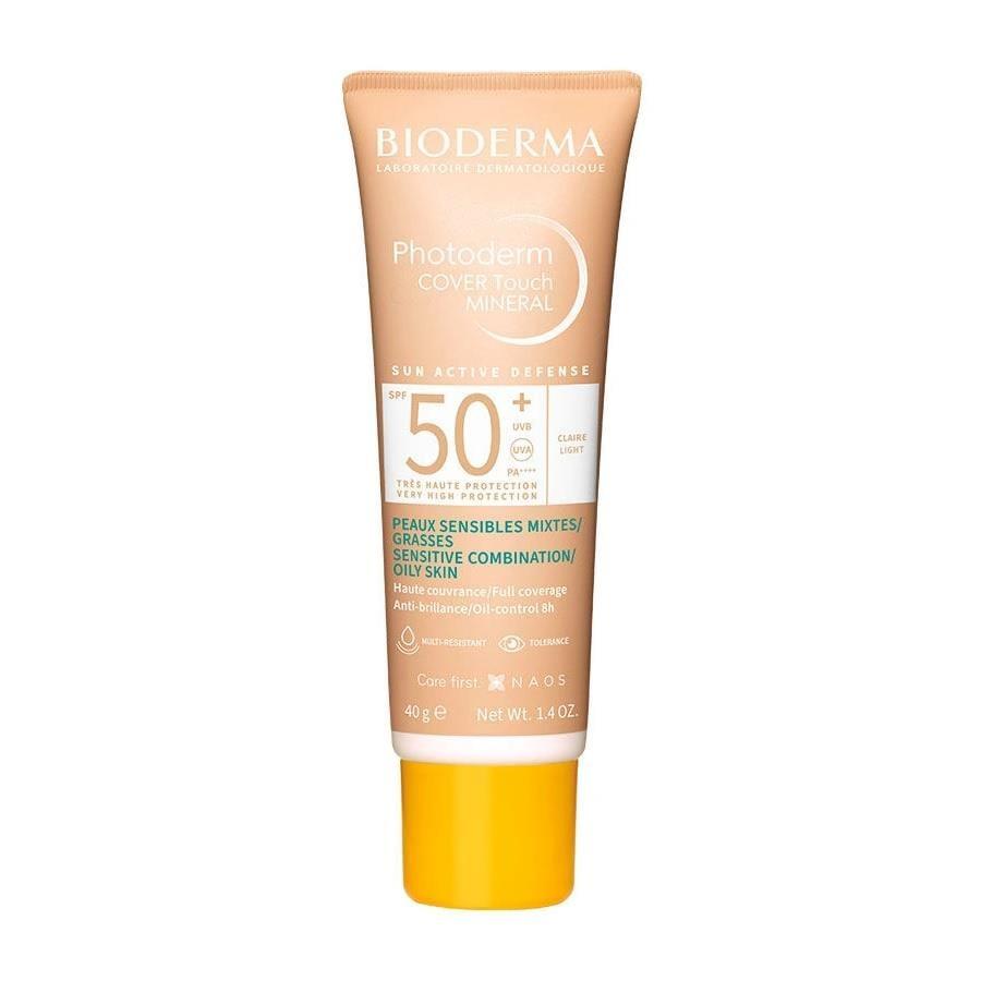 Bioderma Mineral Sunscreen with Coverage SPF50+ Light 40g - Tinted Non-Comedogenic Matte Finish Sun Protection - Glamourous Grace