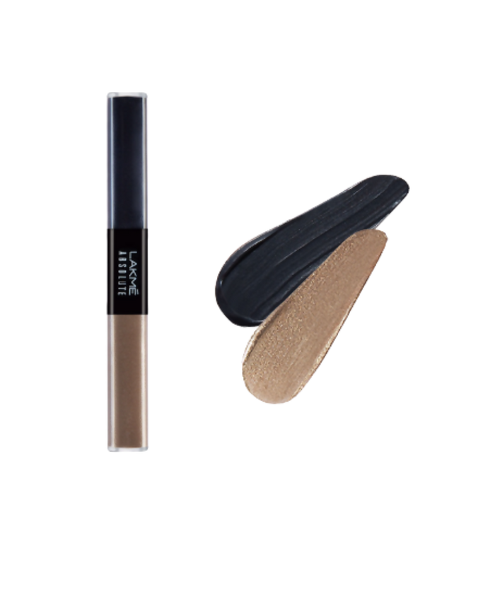 Lakme Absolute Explore Liquid Eye Shadow - Cashmere Love & Diamond Black - Glamourous Grace