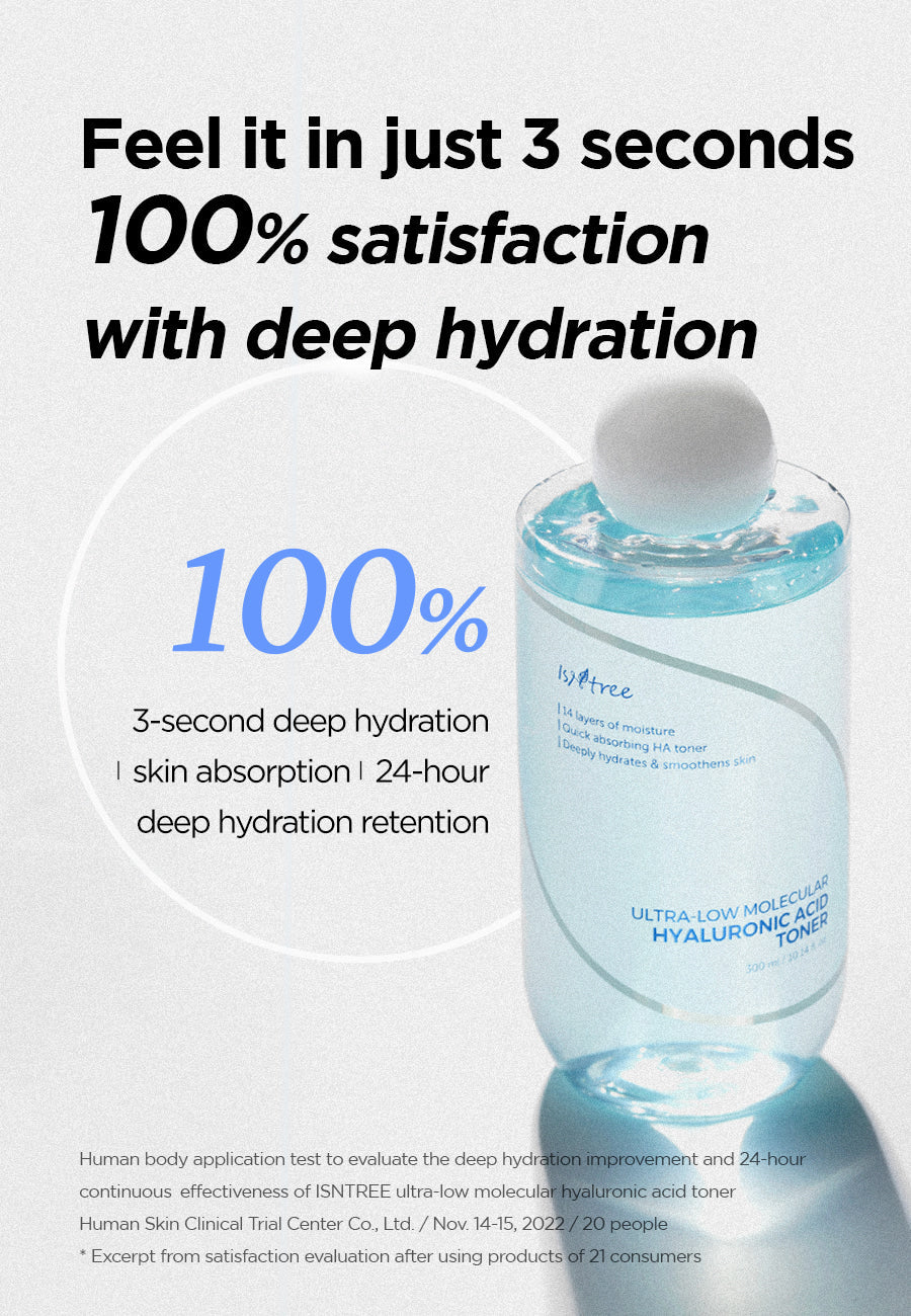 Isntree Ultra-Low Molecular Hyaluronic Acid Toner - Glamourous Grace