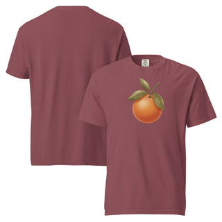 Sunlit Orange Cotton T-Shirt